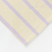 Pop - Streifen in Pastellfarben - Rosa, Gelb und L Fleecedecke (Ecke)