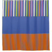 Pop-Streifen modern gestreift Duschvorhang (Vorderseite)