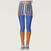 Pop-Streifen modern gestreift Leggings (Vorderseite)