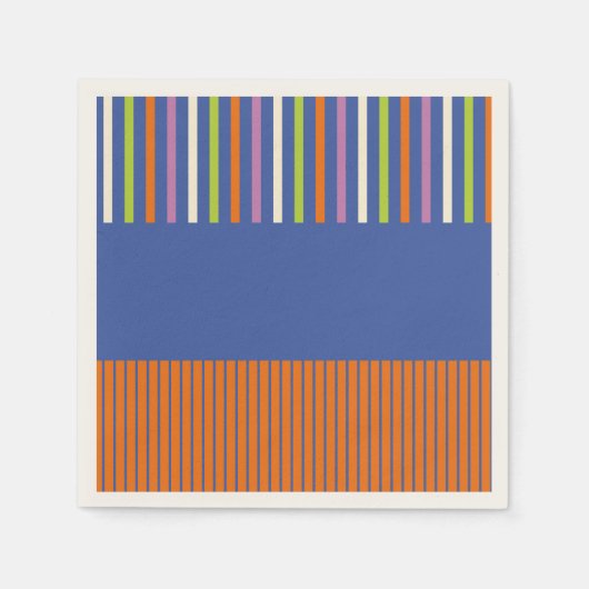 Pop-Streifen modern gestreift Serviette (Vorderseite)
