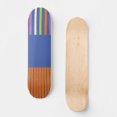 Pop-Streifen modern gestreift Skateboard (Vorderseite)