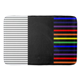 Pop-Streifen - Regenbogen Badematte