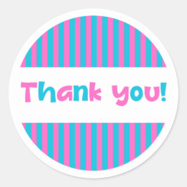 Pop Streifen - Spaß Danke Aufkleber
