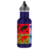 Pop Style World Map Trinkflasche (Rechts)