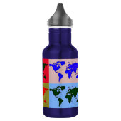 Pop Style World Map Trinkflasche (Links)