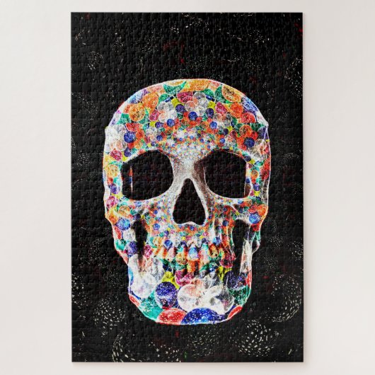 Pop Sugar Skull Art Balloons Design Puzzle (Vertikal)