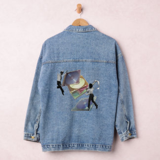 pop surrealism collage jeansjacke
