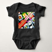 Pop Sushi Baby Strampler (Vorderseite)