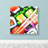 Pop Sushi Leinwanddruck (Insitu (Holzboden))