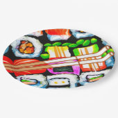 Pop Sushi Pappteller (Schrägansicht)