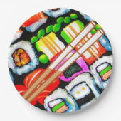 Pop Sushi Pappteller (Vorderseite)