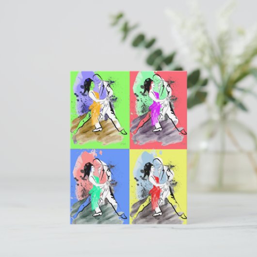 Pop Tango Postkarte (Stehend Vorderseite)