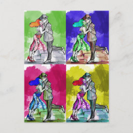 Pop Tango Tancing Postkarte