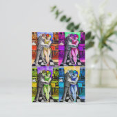 Pop Tango Tancing Postkarte (Stehend Vorderseite)