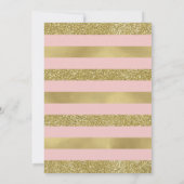 Pop The Bubbly Brautparty Einladung, Imitate Gold Einladung (Rückseite)