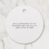 Pop The Champagne Gold Fours Gift Tag (Rückseite)