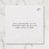 Pop The Champagne Gold Fours Gift Tag (Rückseite)
