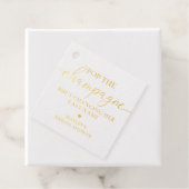 Pop The Champagne Gold Fours Gift Tag (Mit Box)