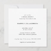 Pop The Champagne Sage Green Script Brautparty Einladung (Rückseite)