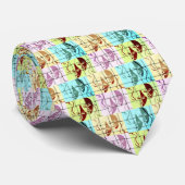 Pop Theater Mask Art Krawatte (Gerollt)