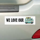 Pop Top Van Camper Autoaufkleber (Auf Auto)