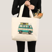 Pop Top Van Camper Jumbo Stoffbeutel (Vorderseite (Produkt))
