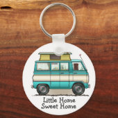 Pop Top Van Camper Schlüsselanhänger (Vorderseite)