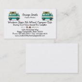 Pop Top Van Camper Visitenkarte (Vorne/Hinten)