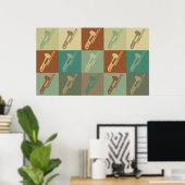 Pop Trombone Art Poster (Heimbüro)