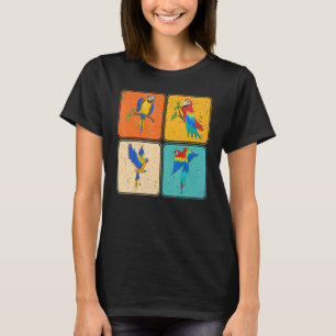 Pop Tropicaler Vogel Dschungel Tier Exotischer Ara T-Shirt