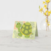 Pop Turtle! Karte (Gelbe Blume)