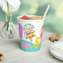 Pop über die Papiersorten der Geburtstagspartei Pappbecher