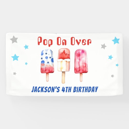 Pop über Kinder Sommerpopulationen Geburtstag Banner (Horizontal)