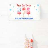 Pop über Kinder Sommerpopulationen Geburtstag Banner (InSitu)