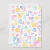 Pop über "Over" für Blasen Geburtstag Einladung (Rückseite)