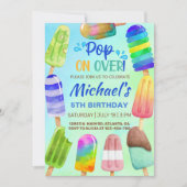 Pop über Popularitäten Sommergeburtstag einladen. Einladung (Vorderseite)