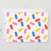 Pop über Sommer Popsiv Kindergeburtstag Party Einladung (Rückseite)