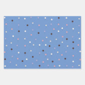 Pop überall auf blau geschenkpapier set (Vorderseite)