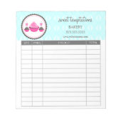 Pop und Aquakultureinnahmen Notizblock (Vorderseite)