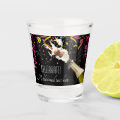 Pop und Feiern Schnapsglas (Vorderseite)