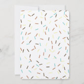 Pop und Sprinklen zum Geburtstag Einladung (Rückseite)