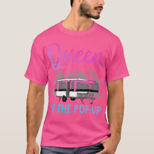 Pop Up Camper Art für Frauen Mädchen Pop Anhänger T-Shirt