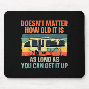 Pop Up Campingplatz Kunst für Männer Frauen Pop Tr Mousepad
