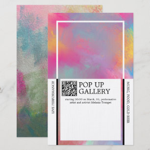 Pop-Up-Galerie-Ankündigung Briefpapier