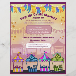Pop-Up-Marktereignis-Flyer (keine KI) Briefbogen