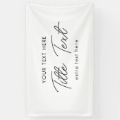 Pop Up Shop Banner signieren Moderne Schrift (Vertikal)