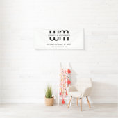 Pop Up Shop Black Modern Business Backdrop Banner (Insitu)