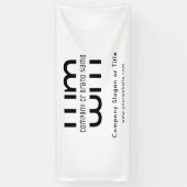 Pop Up Shop Black Modern Business Backdrop Banner (Vertikal)