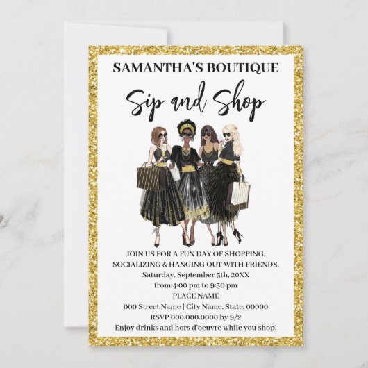 Pop-Up-Shop für Silicen und Shops Einladung (Vorderseite)