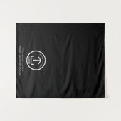 Pop-Up-Shop-Logo-Banner-Tabelle Wandteppich (Vorderseite (Horizontal))